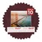Dark Red Suede Mat Board for 17x17 Frames - Fits 13x13 Photos